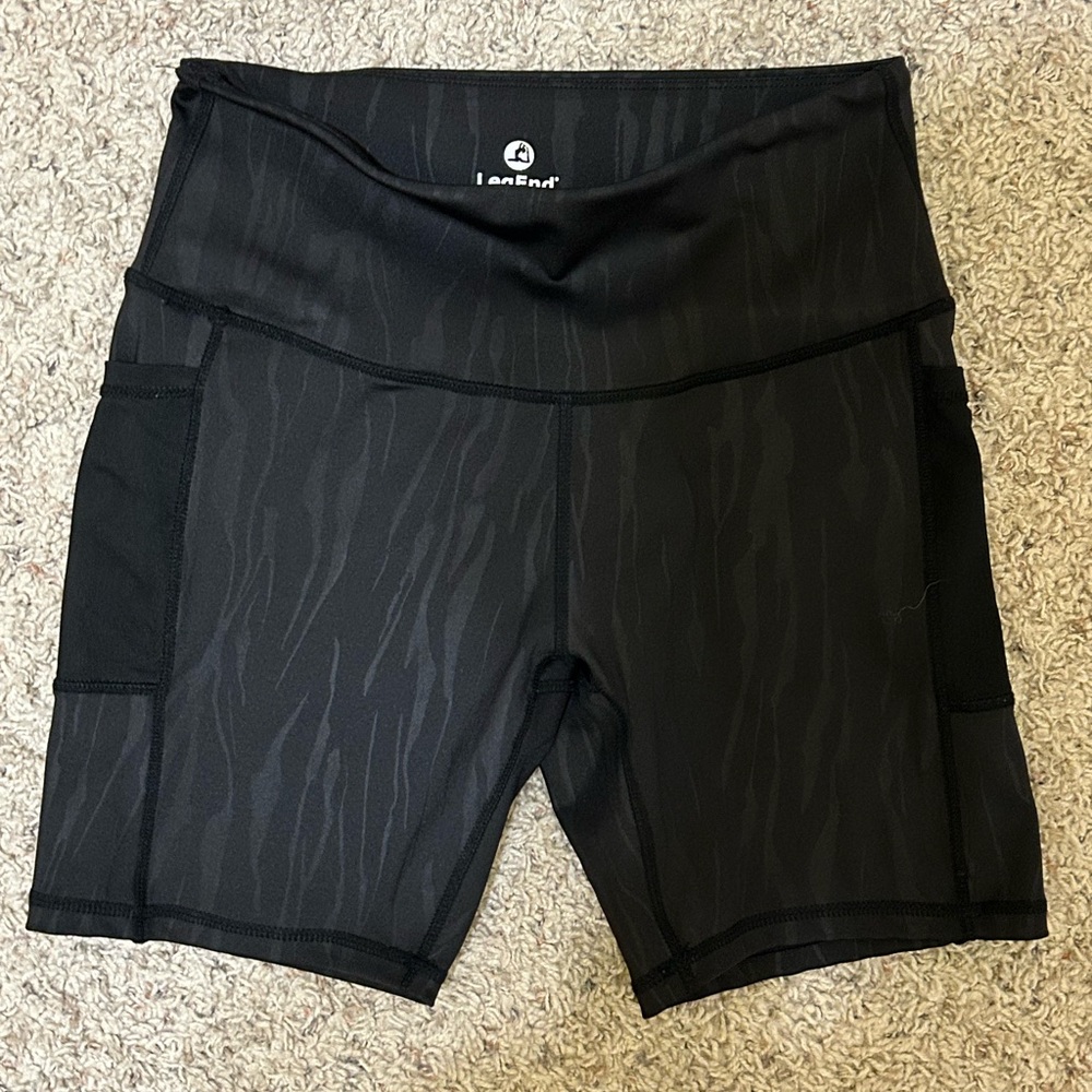 Black Bike Shorts with Moisture-Wicking Fabric